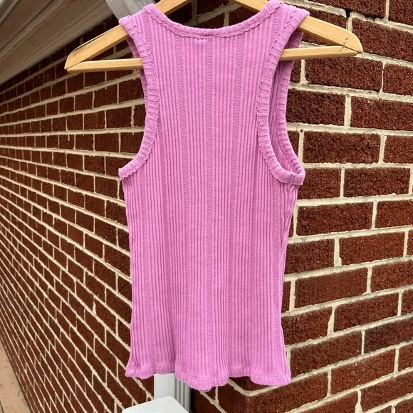 Anthropologie Pink Tank Top Women's Medium - Picture 2 of 4